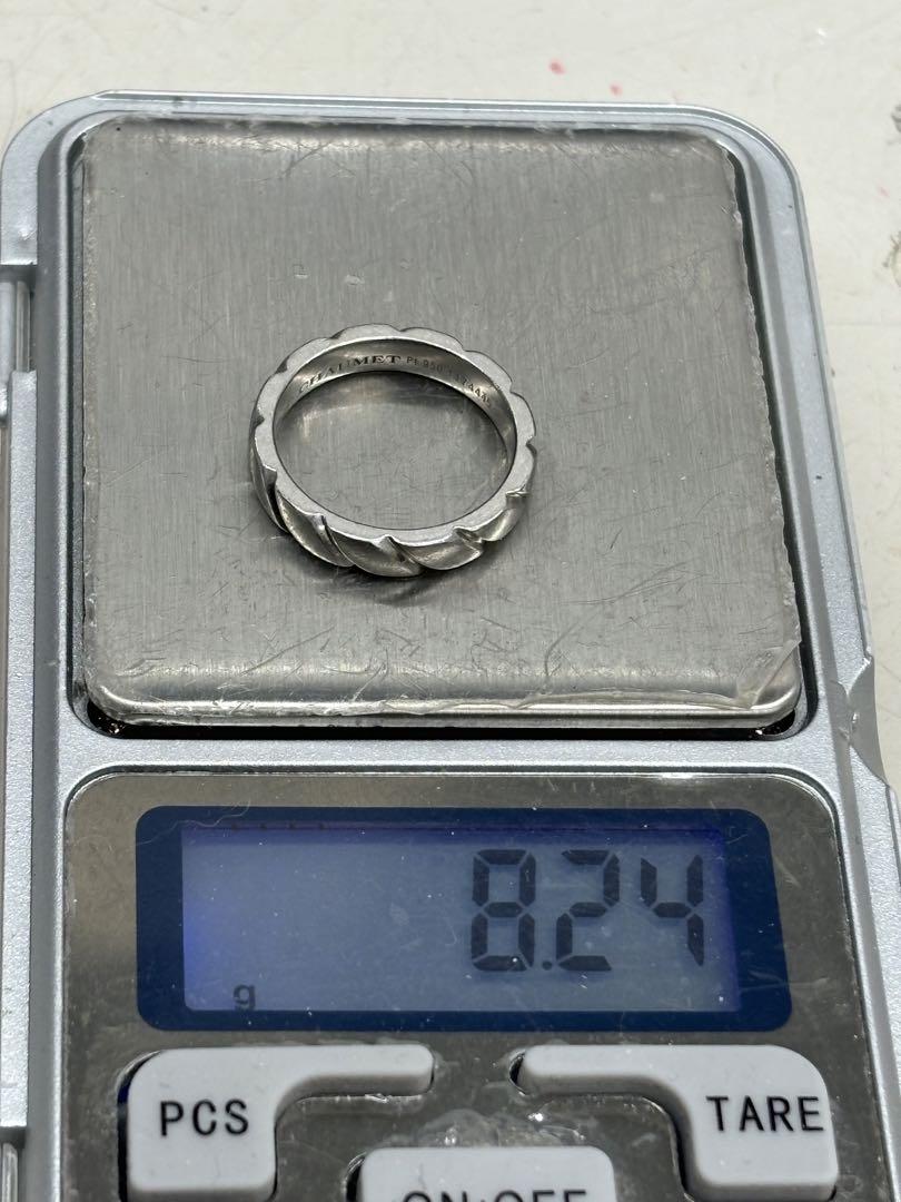 B4910 ショーメ Chaumet トルサード pt950リング12号