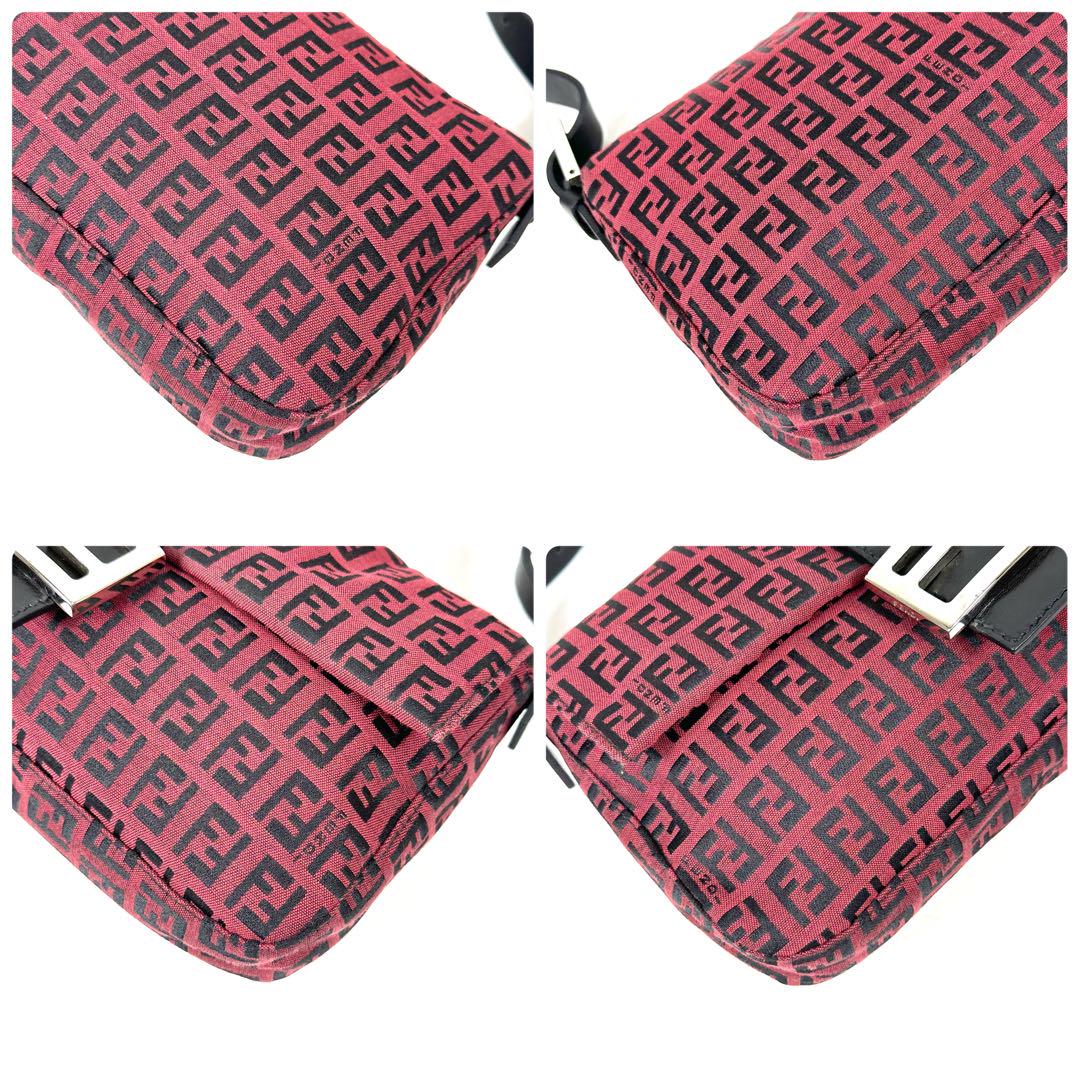 希少！FENDI ズッキーノ マンマバケット 赤 ズッカ