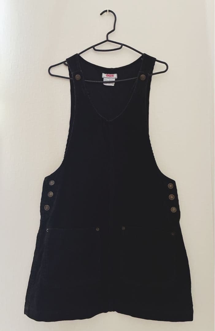 【atlast&co】ブラックノースリーブサロペット Mサイズ