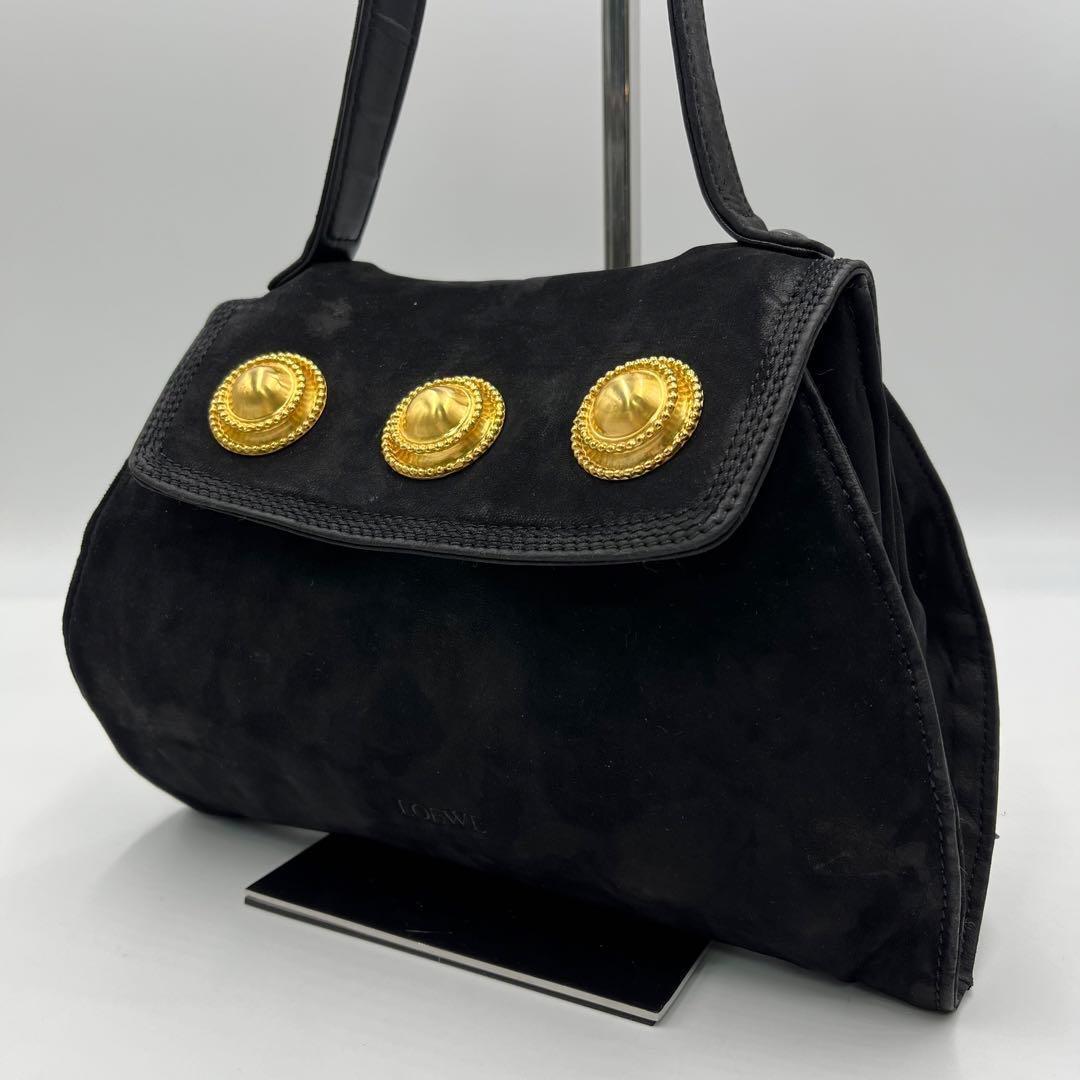 ロエベ loewe メタリックゴールド 2way ショルダーバッグ LOEWEロエベゴールド ショルダーバッグ