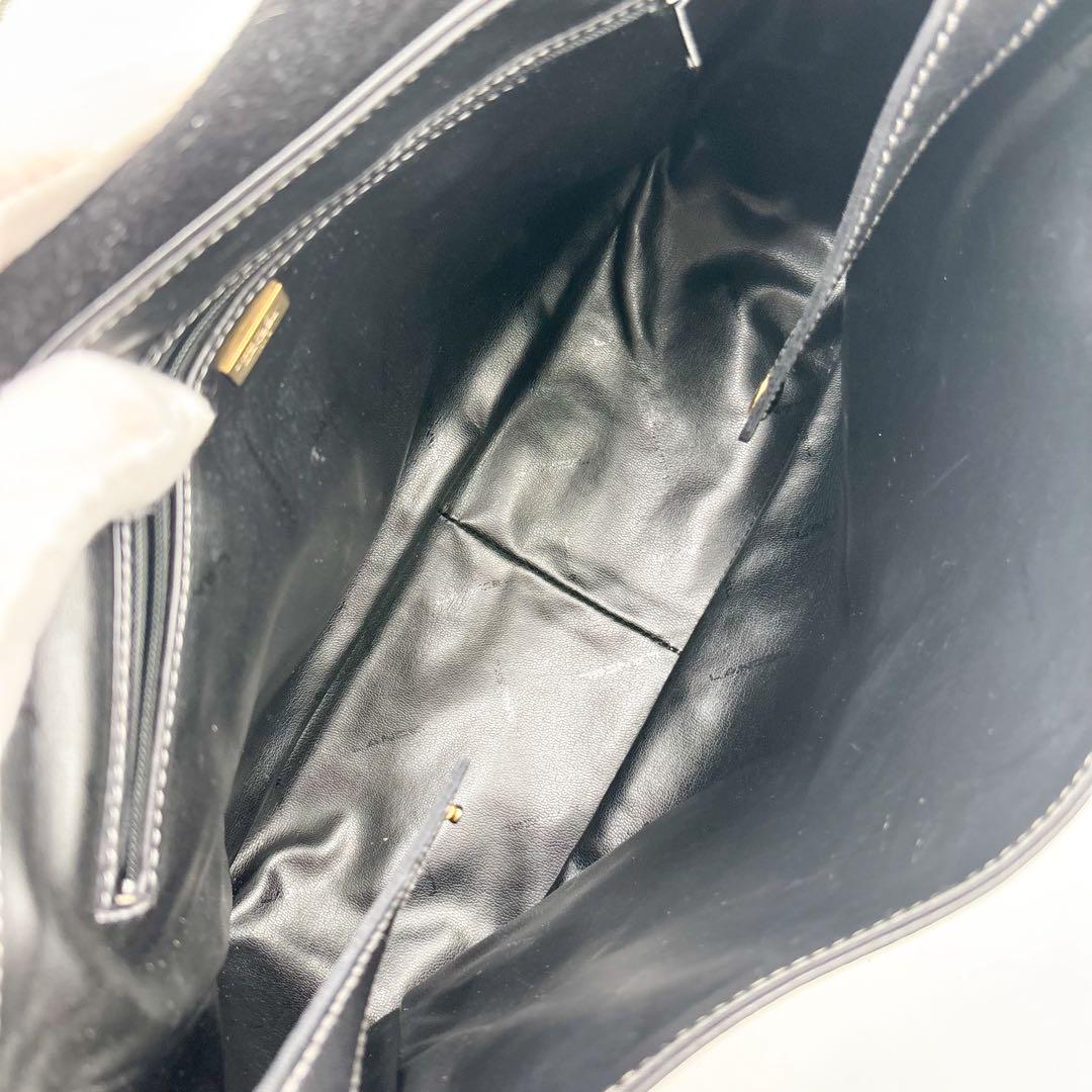 【美品】ランセル　LANCEL ショルダーバッグ メッセンジャーバッグ　ブラック