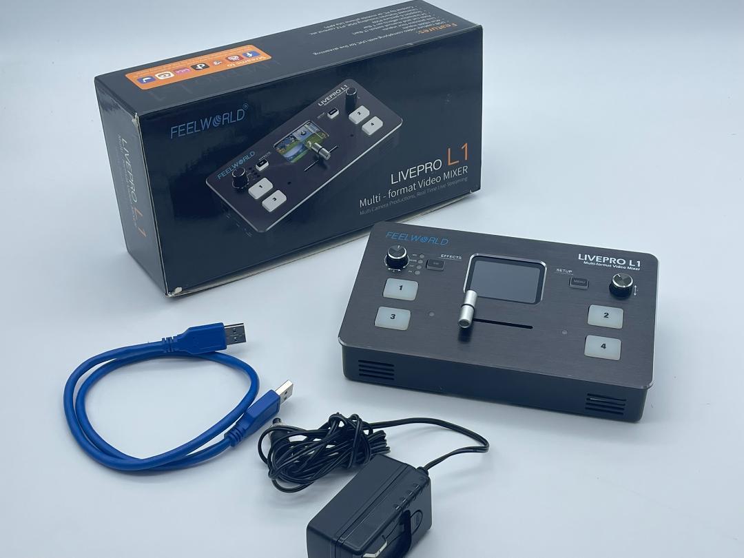 FEELWORLD LIVEPRO L1 ビデオミキサー ACアダプター交換必要 FEELWORLD LIVEPRO L1 ビデオミキサー ACアダプター交換必要