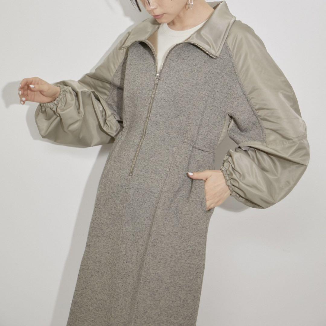 【ADAM ET ROPÉ】美品 ダンボールコンビワンピース 完売 近年モデル