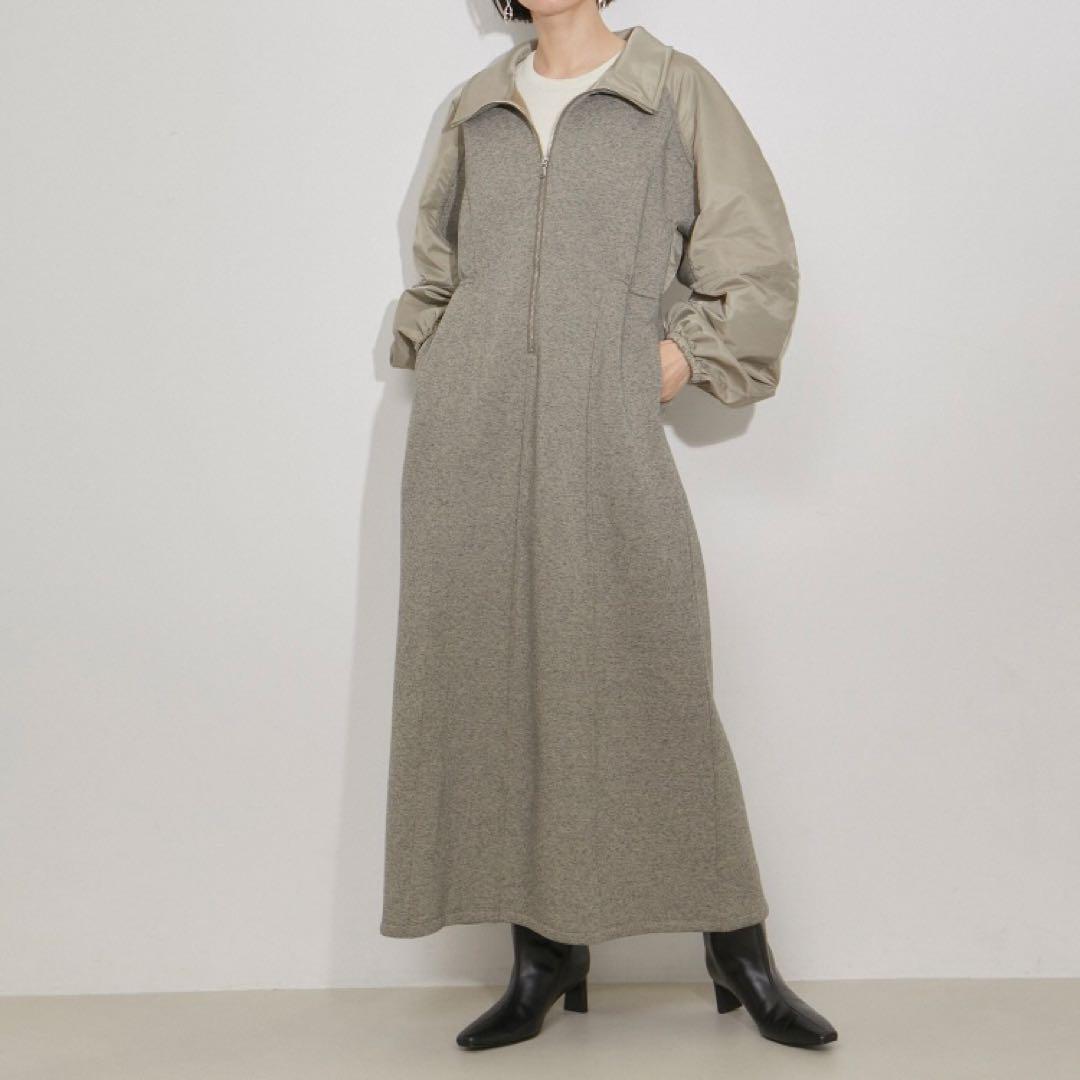 【ADAM ET ROPÉ】美品 ダンボールコンビワンピース 完売 近年モデル