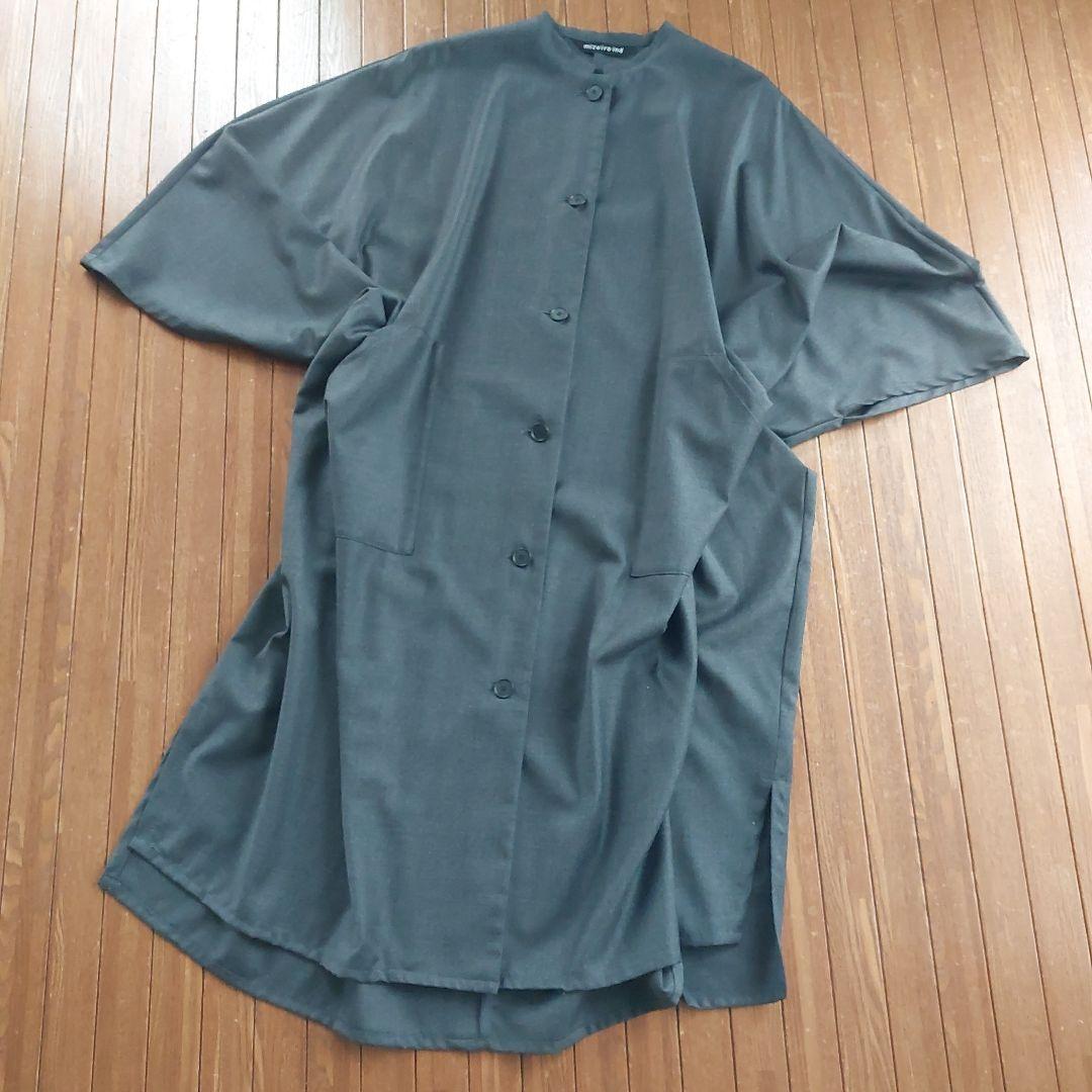 mizuiro ind ダークグレー ケープコート