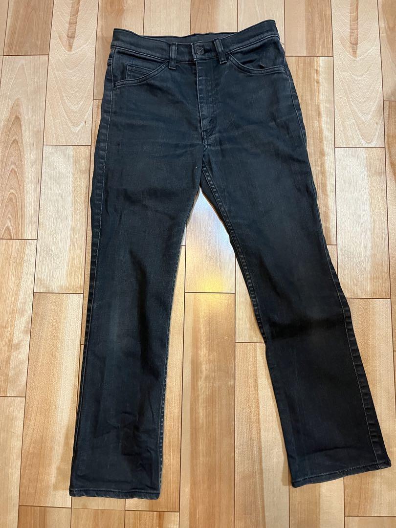 N.ハリウッド×リーバイス517ブラックデニムW28 n.hoolywood リーバイス 517 ストレッチ ブラック デニム パンツ