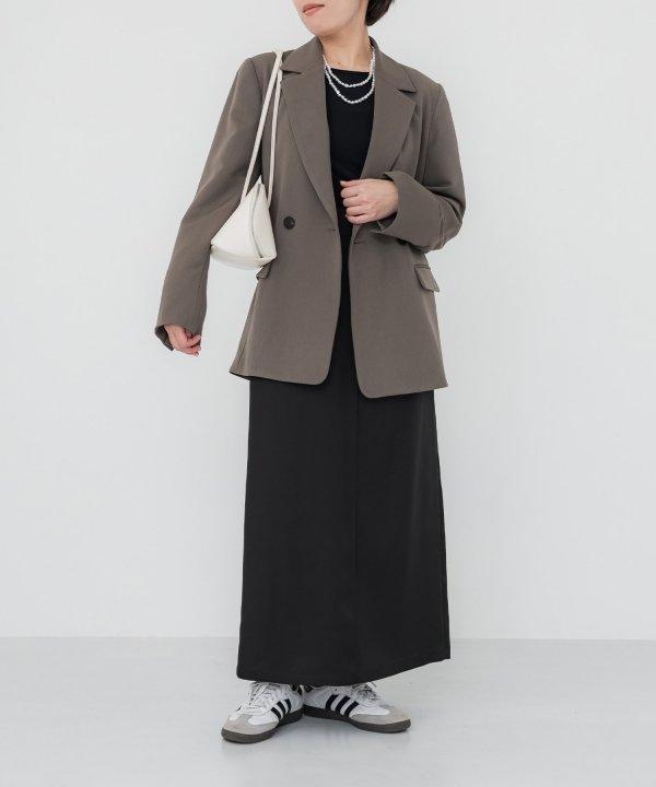 【新品】crewre バックタックナロースカート 黒size1
