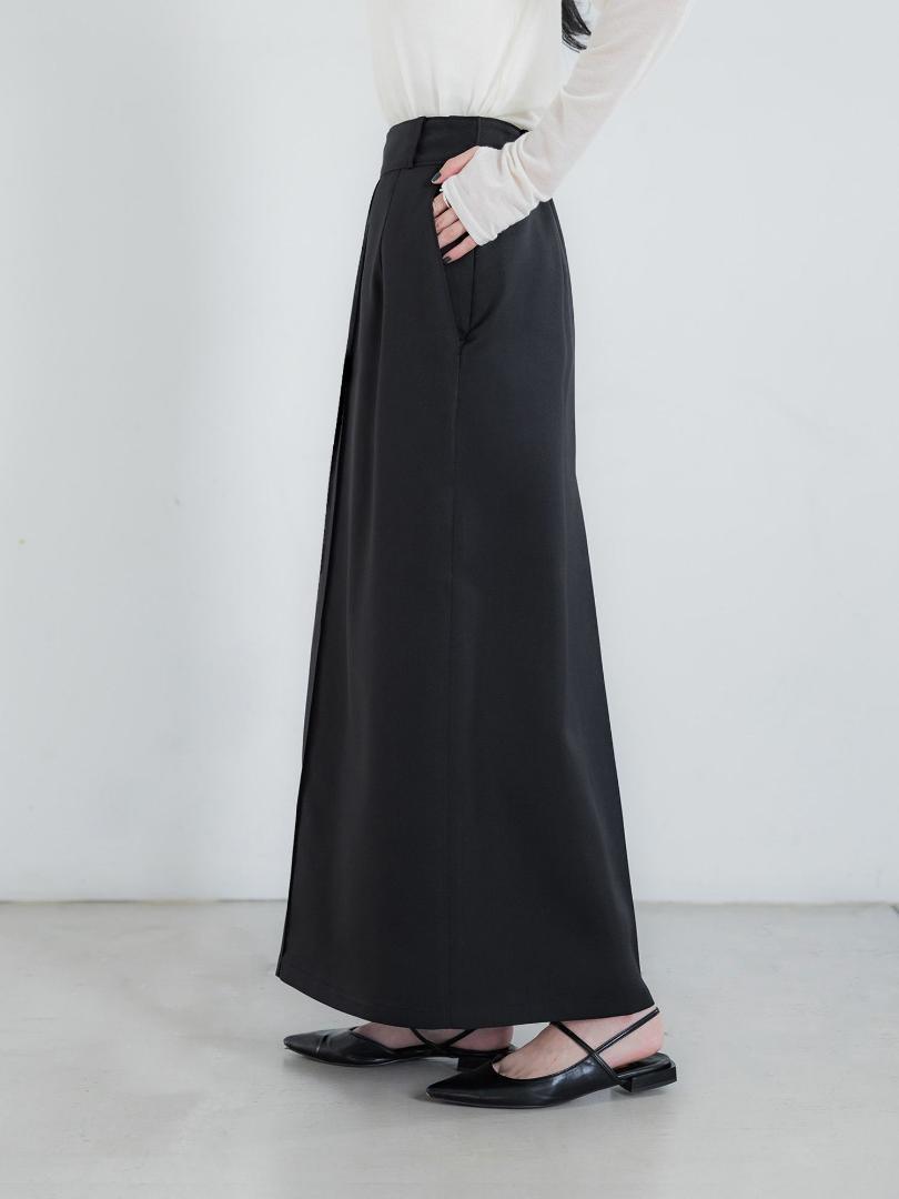 【新品】crewre バックタックナロースカート 黒size1