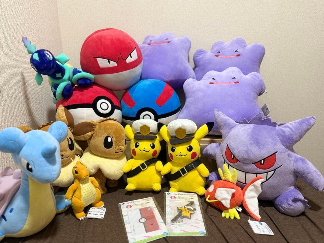 ポケモン 新作ぬいぐるみ他17点セット　キャプテンピカチュウ　ビリリダマ 他