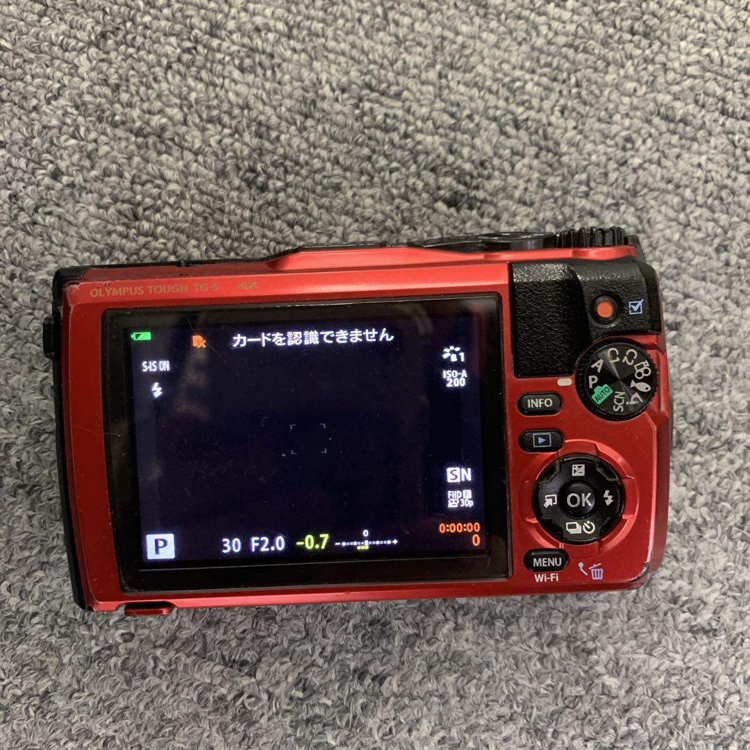 （動作確認済）OLYMPUS Tough TG-5 レッド