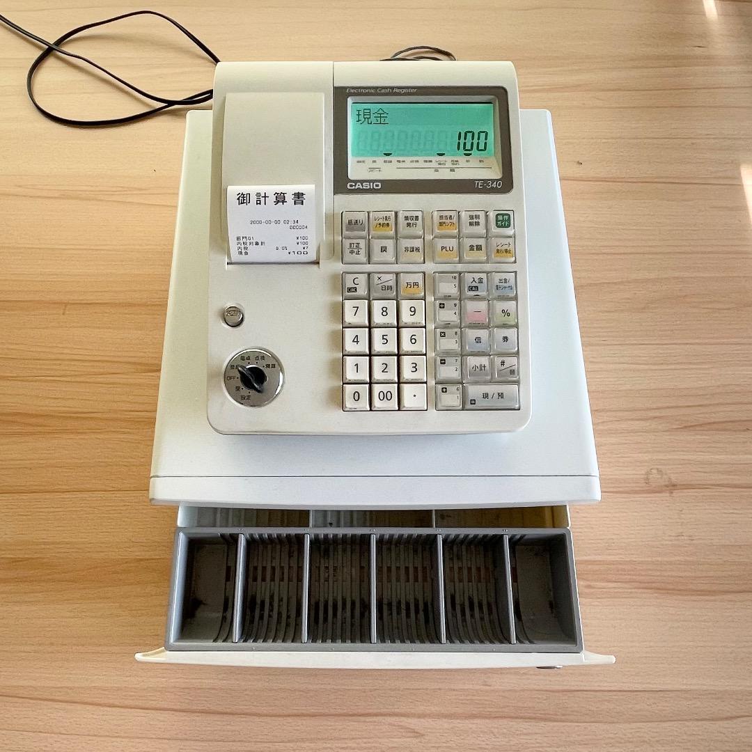 CASIO カシオ レジスター TE-340ドロア分離型