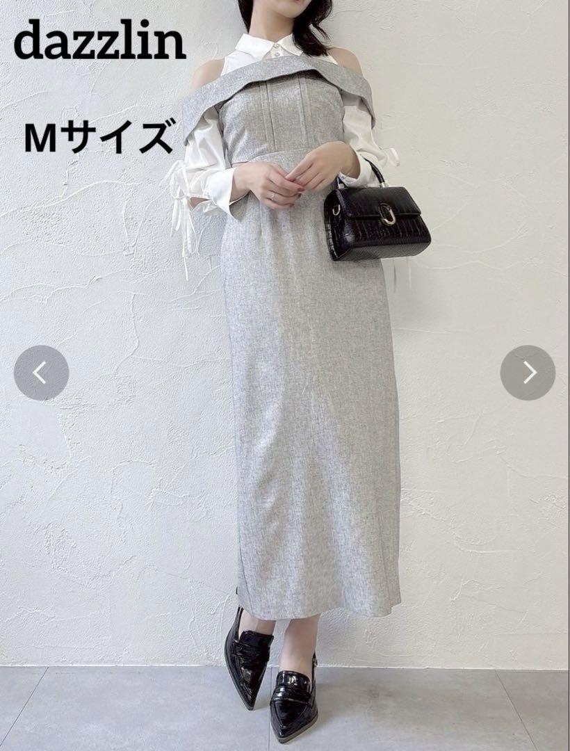 【美品】大人気　dazzlin　ダズリン　リボンシャツベアライクワンピース