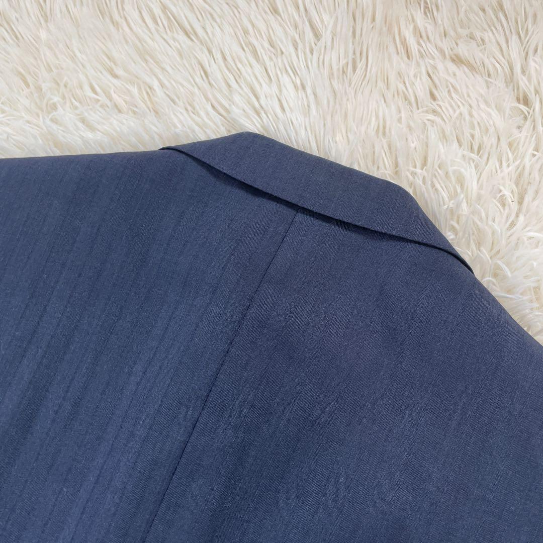 LES MUES ネイビー ストライプ セットアップスーツ 2パンツ
