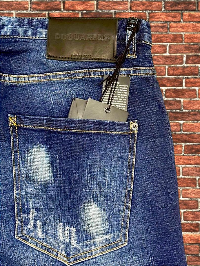 ★新品！◆大き目◆定価9.4万◆ディースクエアード52*黒デニムパンツ/ジーンズ ☆新品！◇大き目◇定価9.4万◇ディースクエアード52*デニム