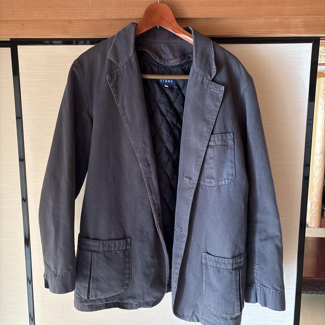 BEAMS グレー テーラードジャケット