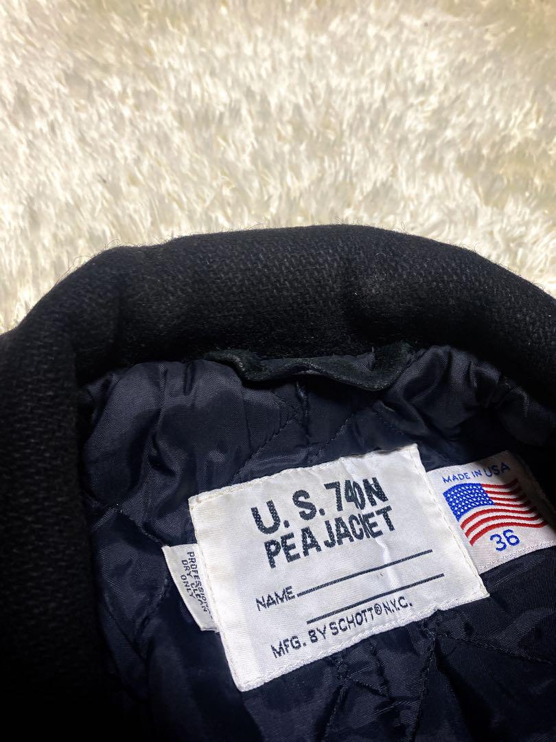 専用　SCHOTT ピーコート　ブラック　36 アメリカ製　ショット