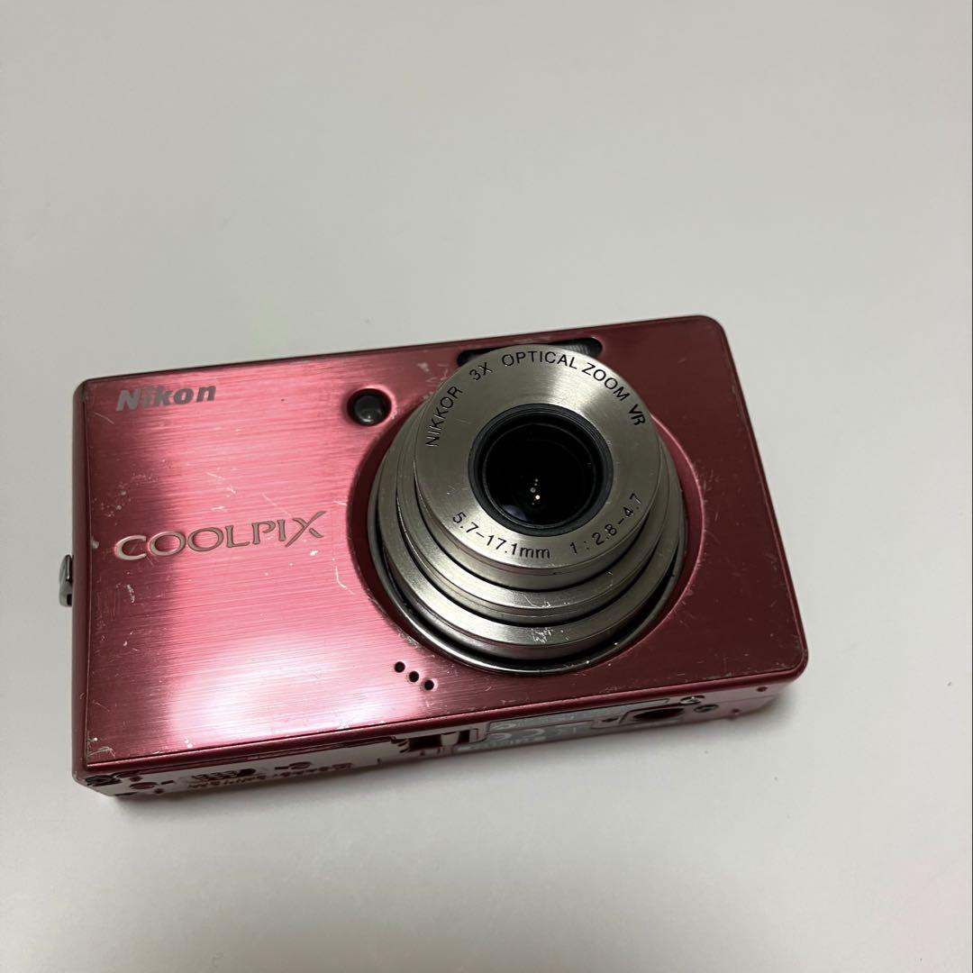 【動作品】　Nikon　ニコン　COOLPIX S510　コンデジ　レッド