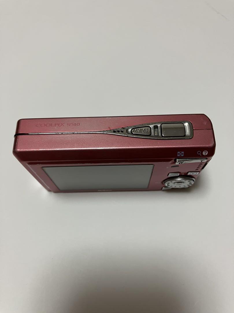 【動作品】　Nikon　ニコン　COOLPIX S510　コンデジ　レッド