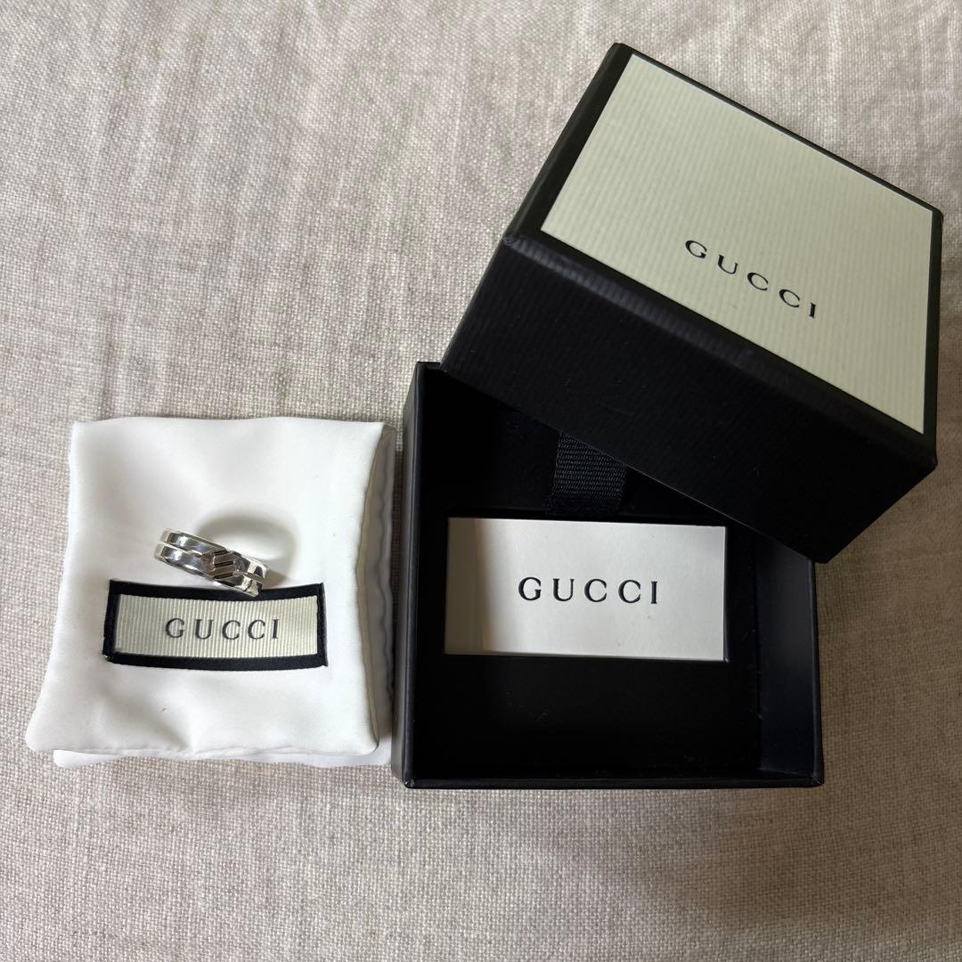 GUCCI グッチ シルバー ノット リング 20号-100％正規品ですので安心