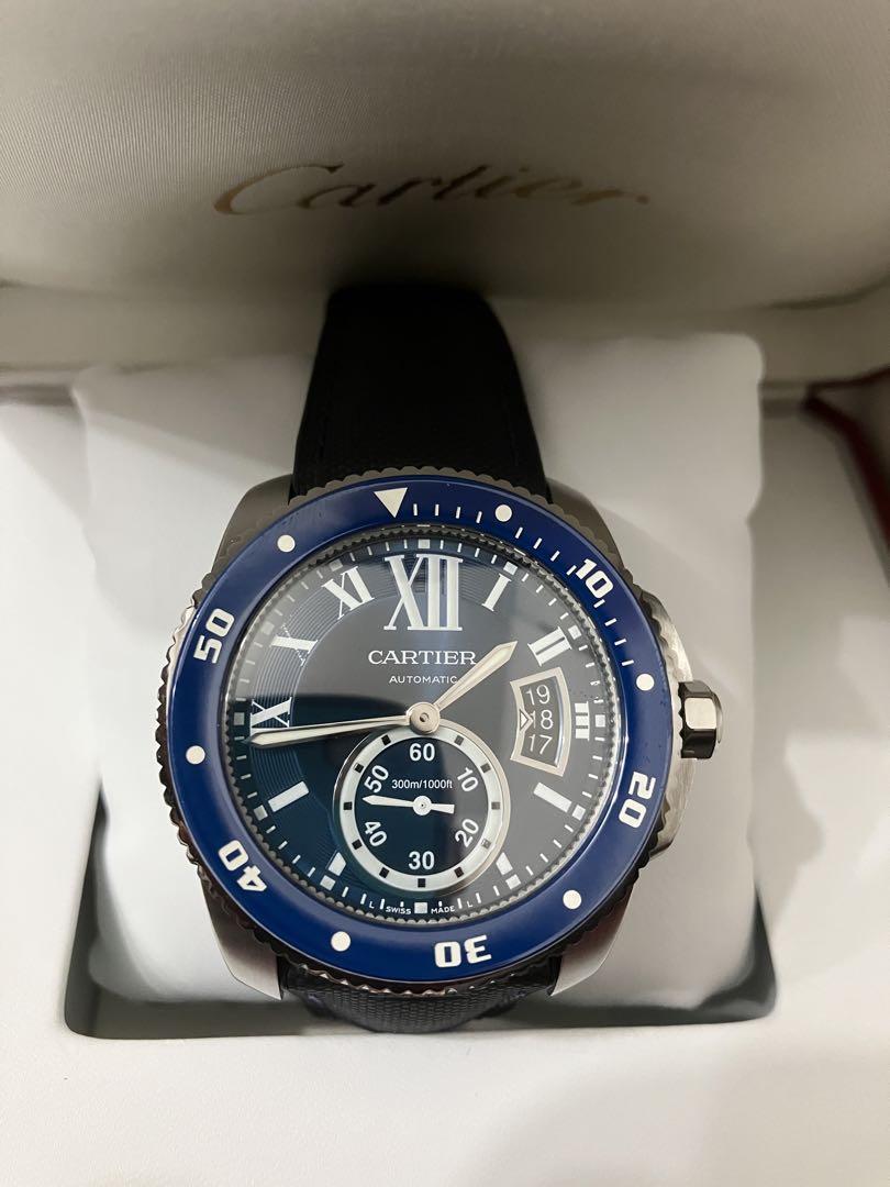 美品CARTIER カルティエ 腕時計カリブルダイバー WSCA0010 ブルー