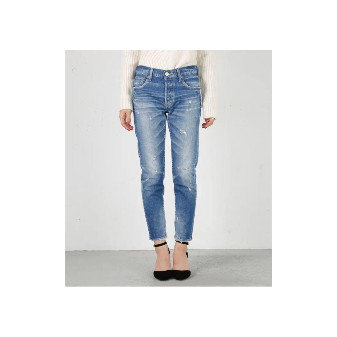 MOUSSY スキニーデニム ライトブルー