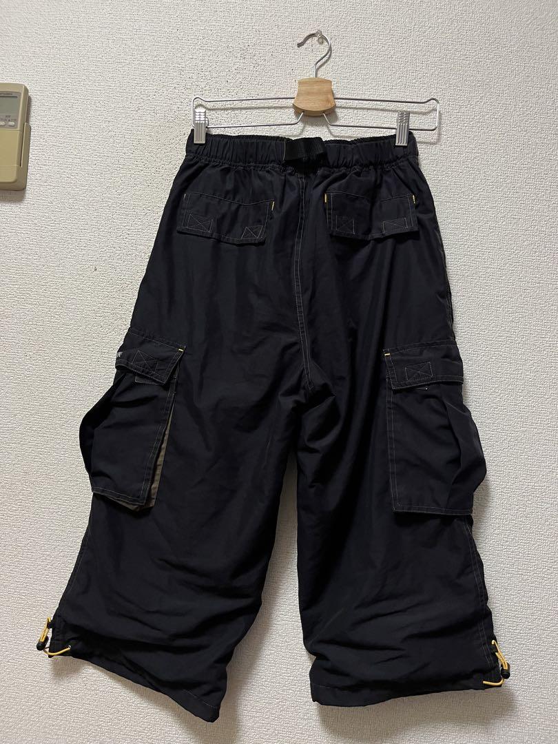 00s エアウォーク ナイロンテックパンツ /S ブラック クロップド