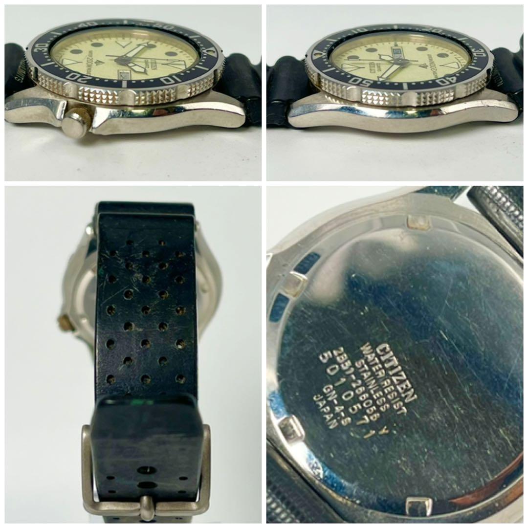 【美品/稼働✨】シチズン ダイバーズ ウォッチ 2851-266056 腕時計 【美品/稼働✨】シチズン ダイバーズ ウォッチ 2851-266056 腕時計