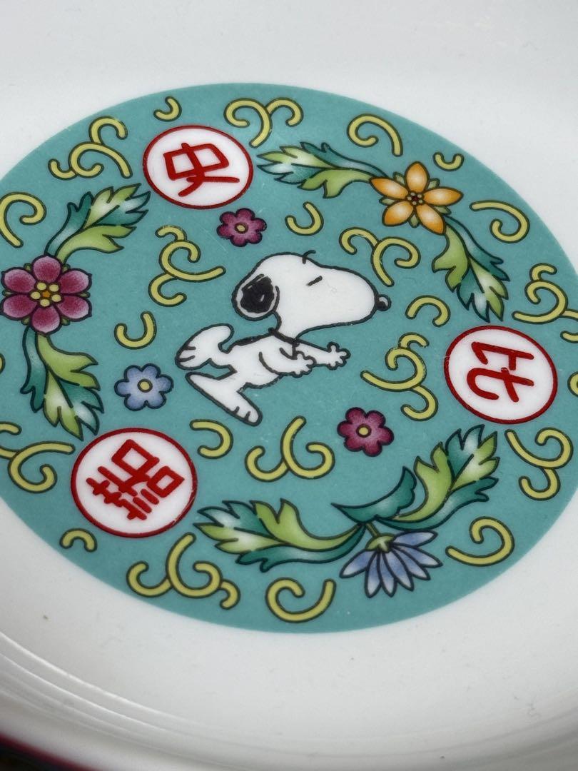 スヌーピー　SNOOPY 陶器　どんぶり鉢　飲茶　レンゲ　セット