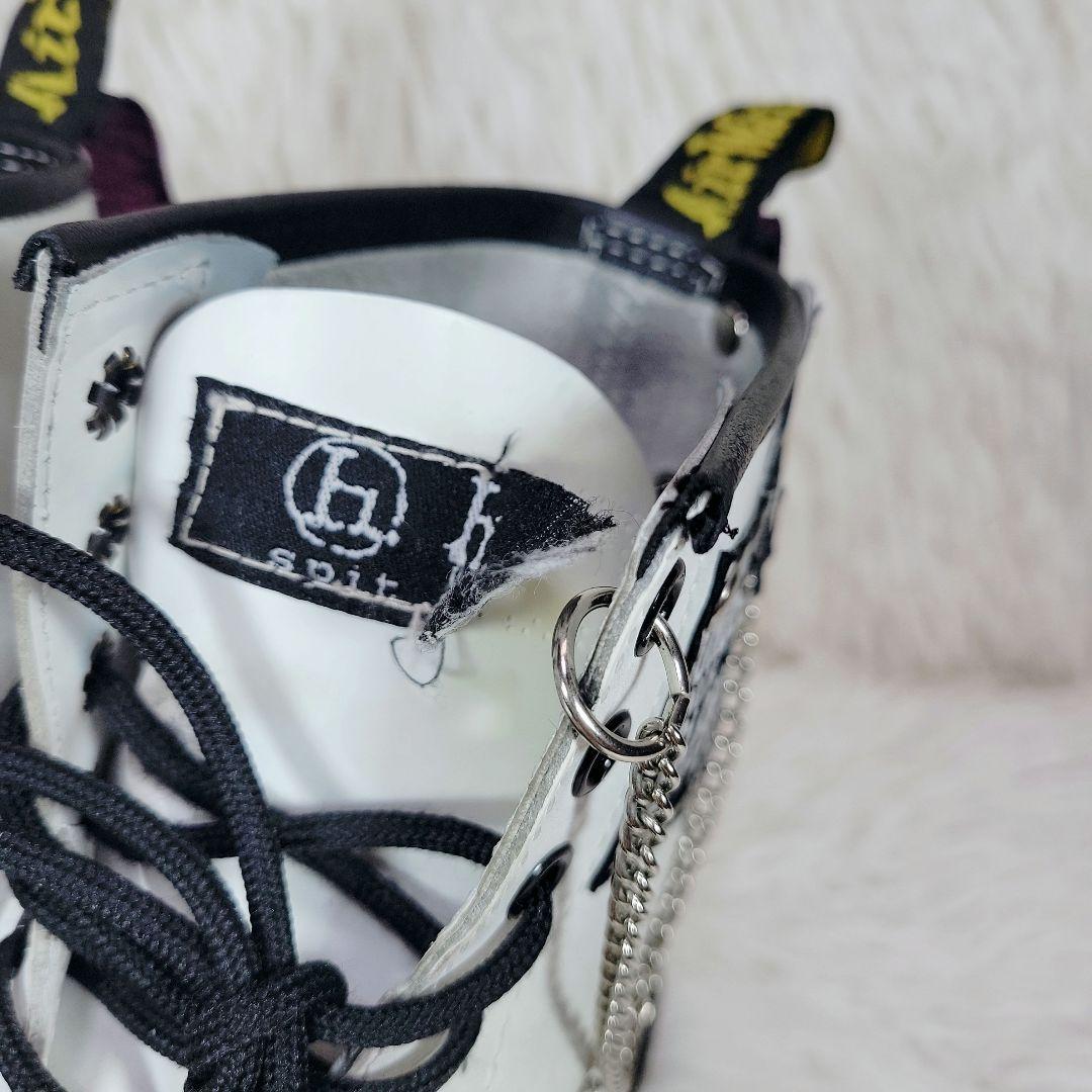 入手困難✴ドクターマーチン　h.NAOTO 8ホール　ダメージ　チェーン/スカル