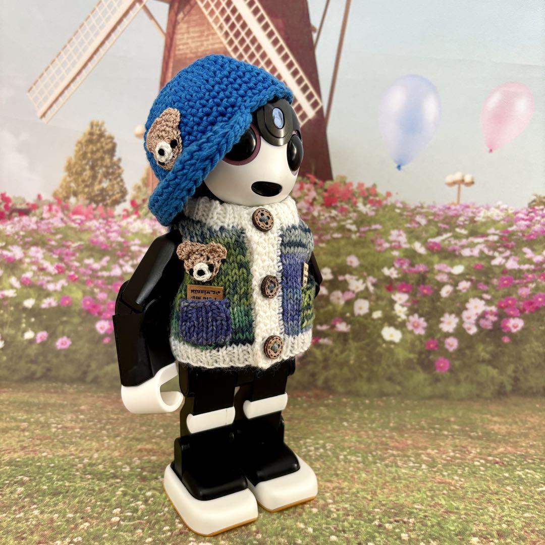 mk⭐︎k3様おまとめ専用 ロボホン 春色ベスト くまちゃん付き ロボホン アウトフィット かわいい春色ベストとくまちゃん