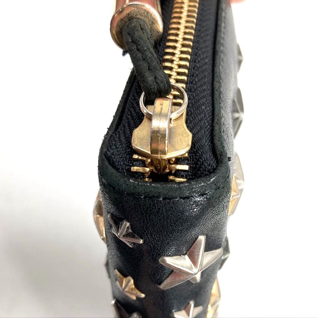 JIMMY CHOO ジミーチュウ　長財布　ラウンドファスナー　スタースタッズ