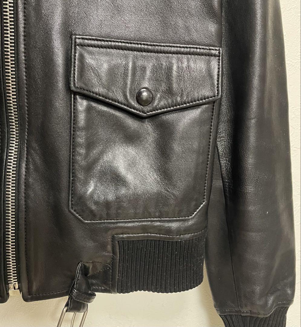 13SS サンローランパリ A2 シングルレザージャケット レザーライダース