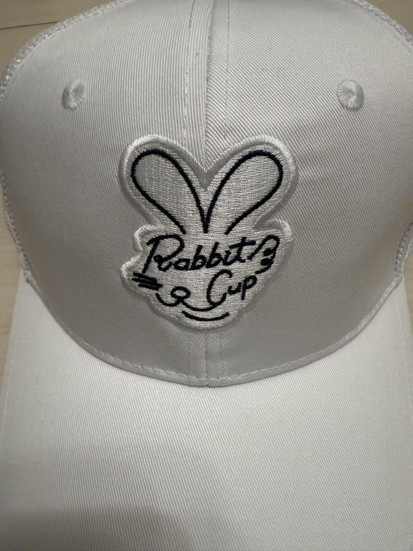 パーリーゲイツ　Rabbits Cup ホワイト メッシュキャップ　非売品 パーリーゲイツRabbits Cup ホワイト メッシュキャップ非売品