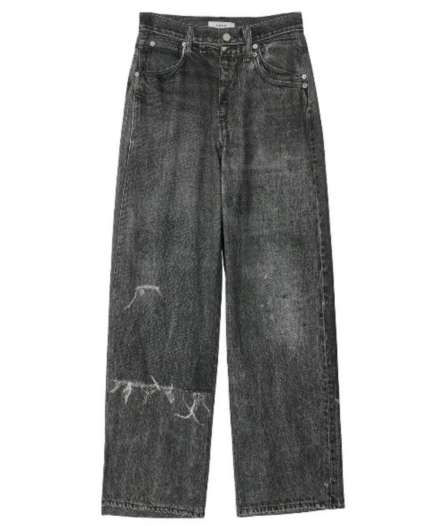 パンツ AMERI VINTAGE TROMPE L'OEIL DENIM PANTS