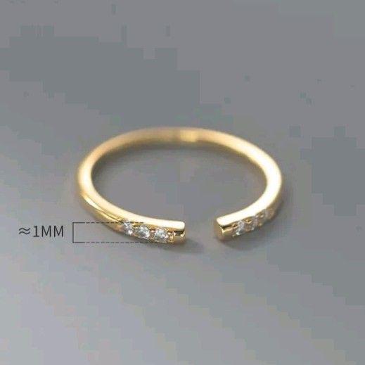 リング レディース シルバー925 S925 極細リング シンプル 18k