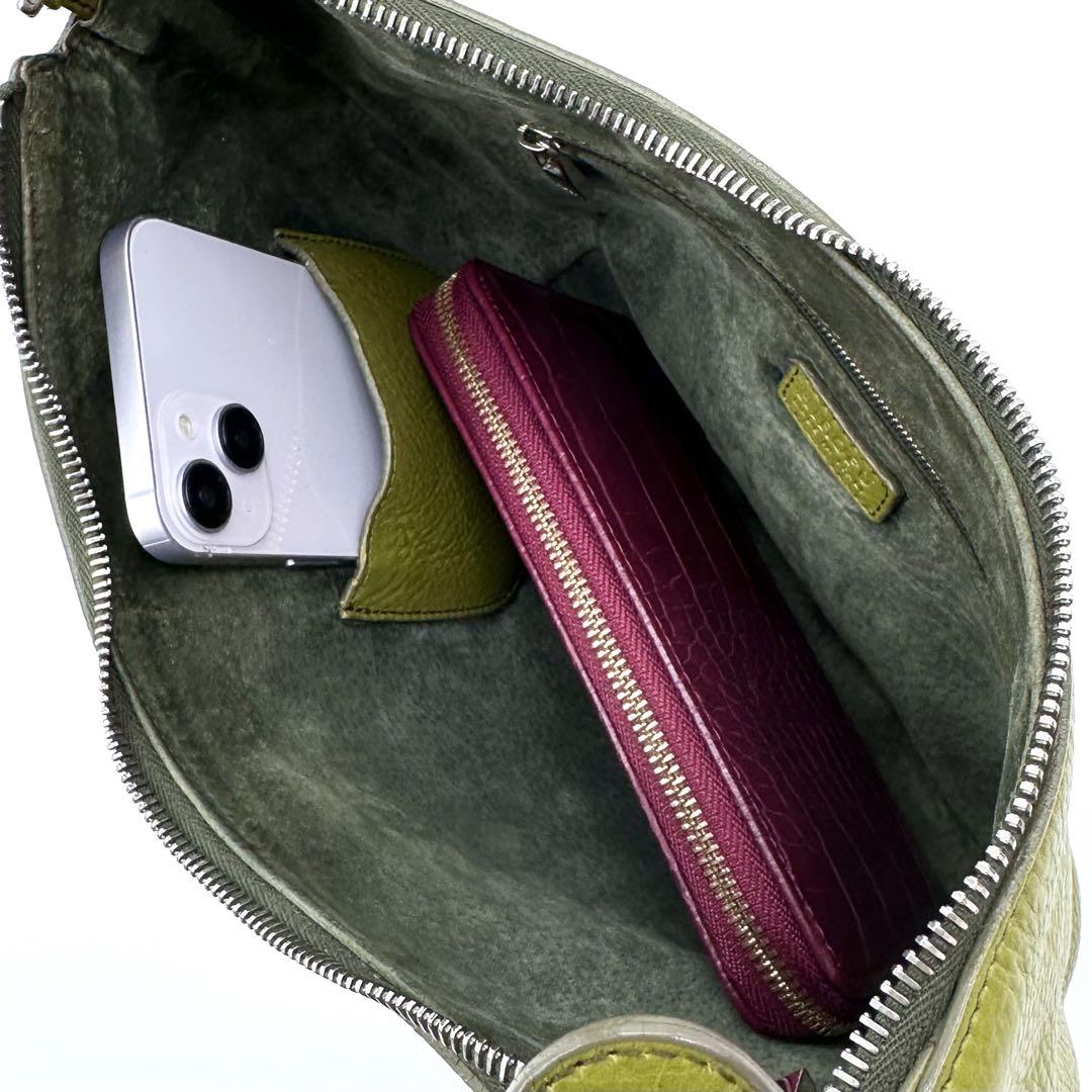 カーラ】レザーショルダーバッグ S 本革（商品番号：P25-20316