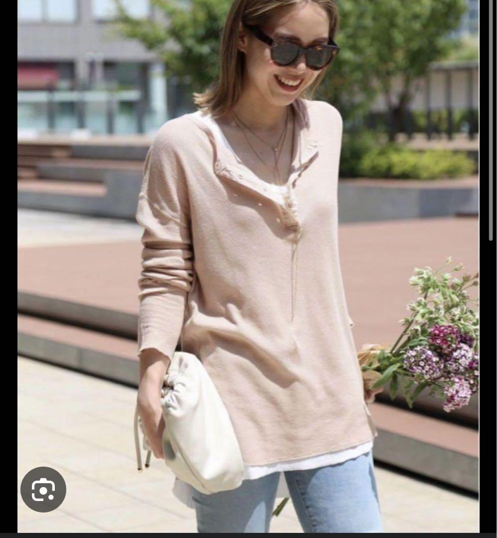 Deuxieme Classe✨ワッフルTシャツ　カーキ Deuxieme Classe（ドゥーズィエムクラス）の「*ワッフルTシャツ