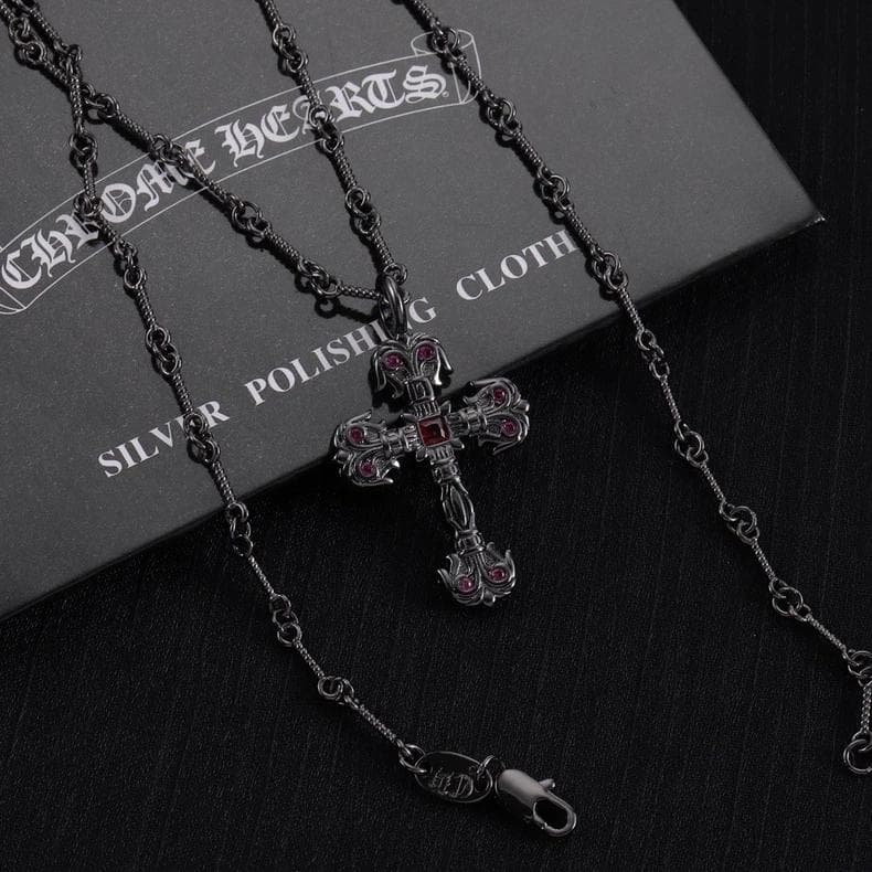 美品 Chrome Hearts クロスペンダントネックレス
