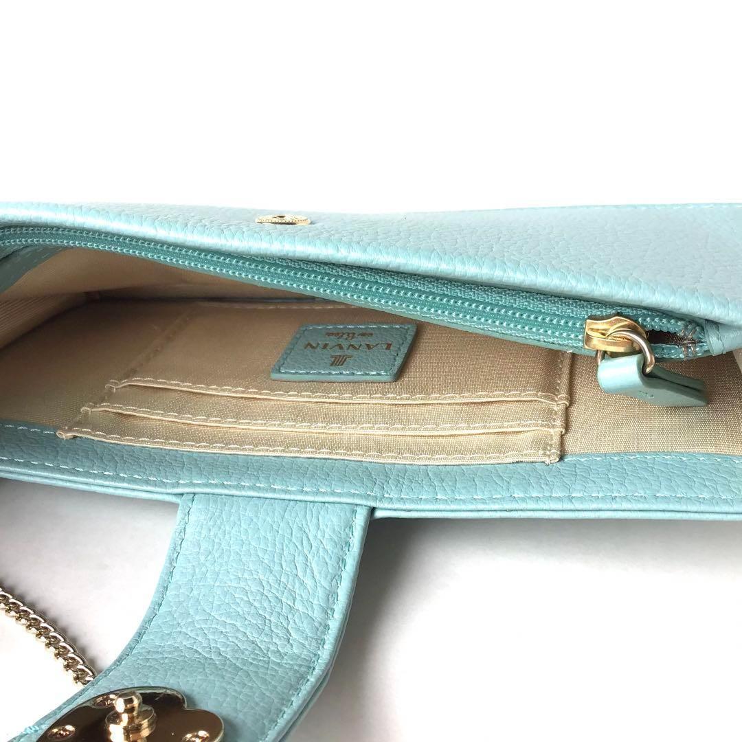 新品】ランバンオンブルー✨ロシェ モバイルポシェット ミント