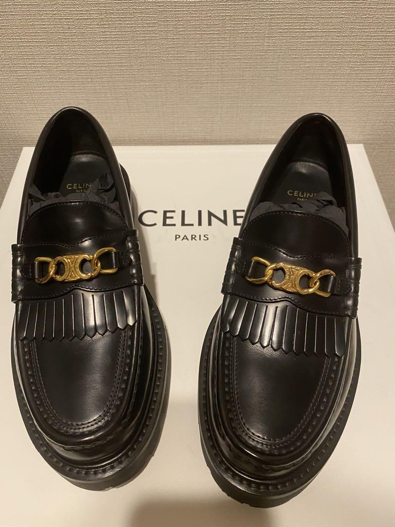 トリオンフチェーン付き CELINE マーガレット ローファー 画像2