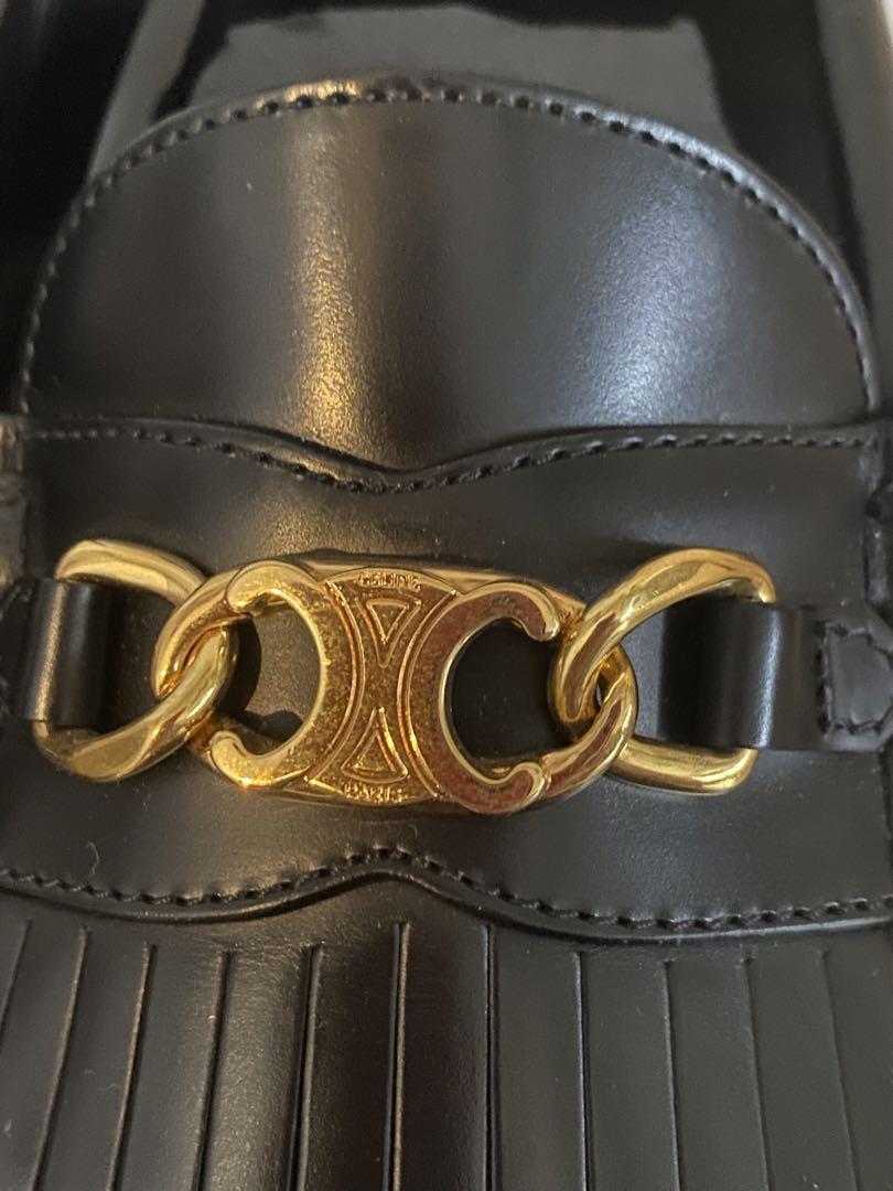 トリオンフチェーン付き CELINE マーガレット ローファー 画像7
