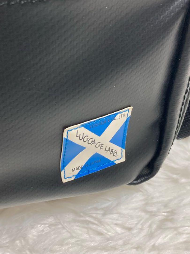 美品LUGGAGE LABELラゲッジレーベNEWLINERショルダーバッグBK
