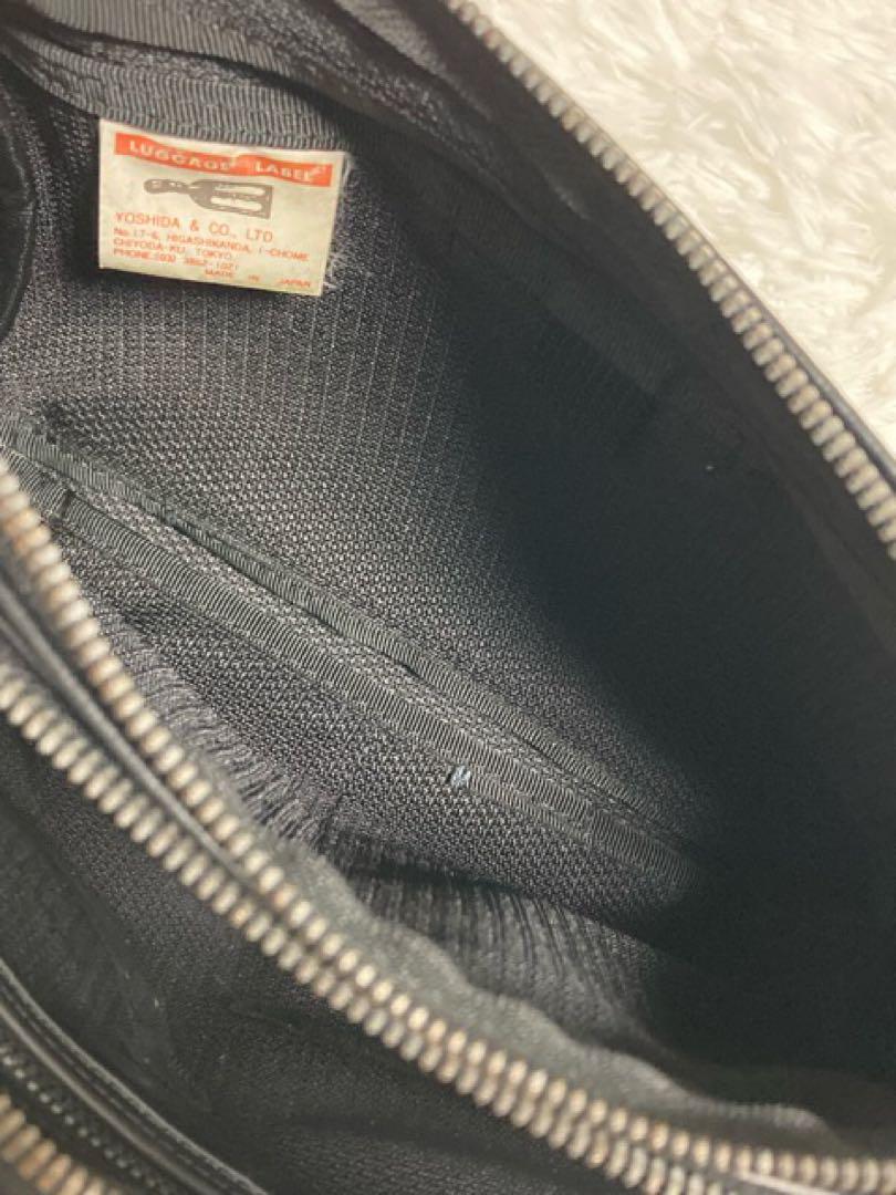 美品LUGGAGE LABELラゲッジレーベNEWLINERショルダーバッグBK