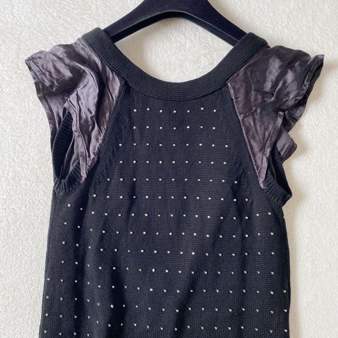 コットンニット ビーズ刺繍