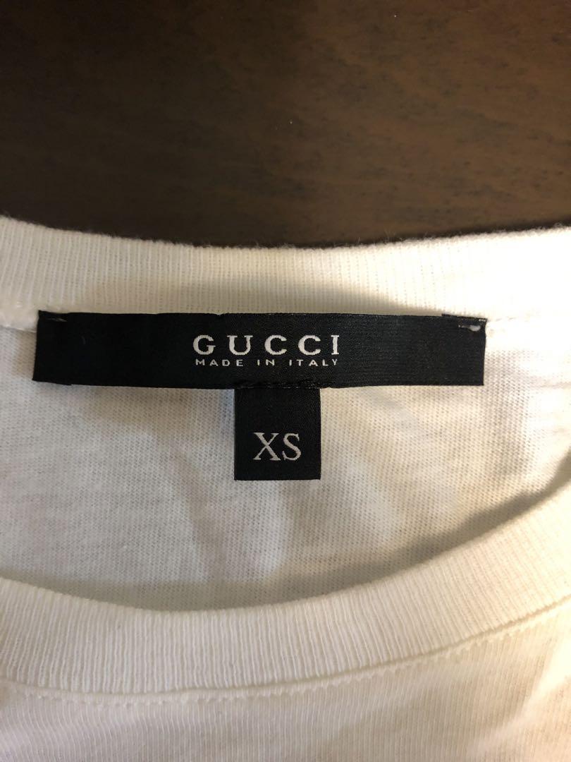 GUCCI 花グラフィック Tシャツ ホワイト　XS