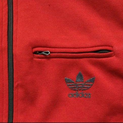 adidas VENTEXトラックジャケット 70s レッド×ブラック