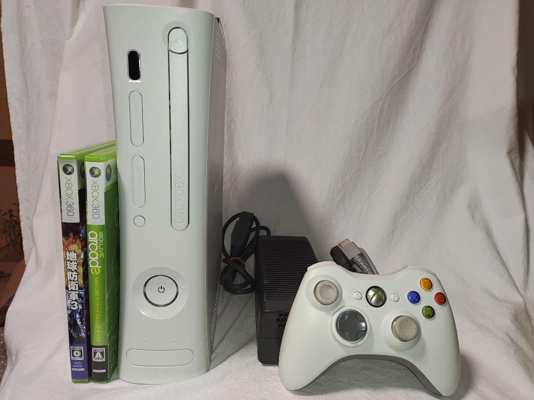 XBOX360 20GB 中期型本体一式+ゲーム２本付き