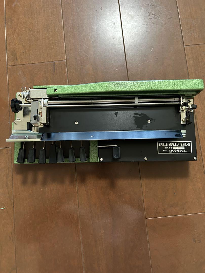 美品】点字タイプライラー APOLLO BRAILLER MARK-Ⅱ