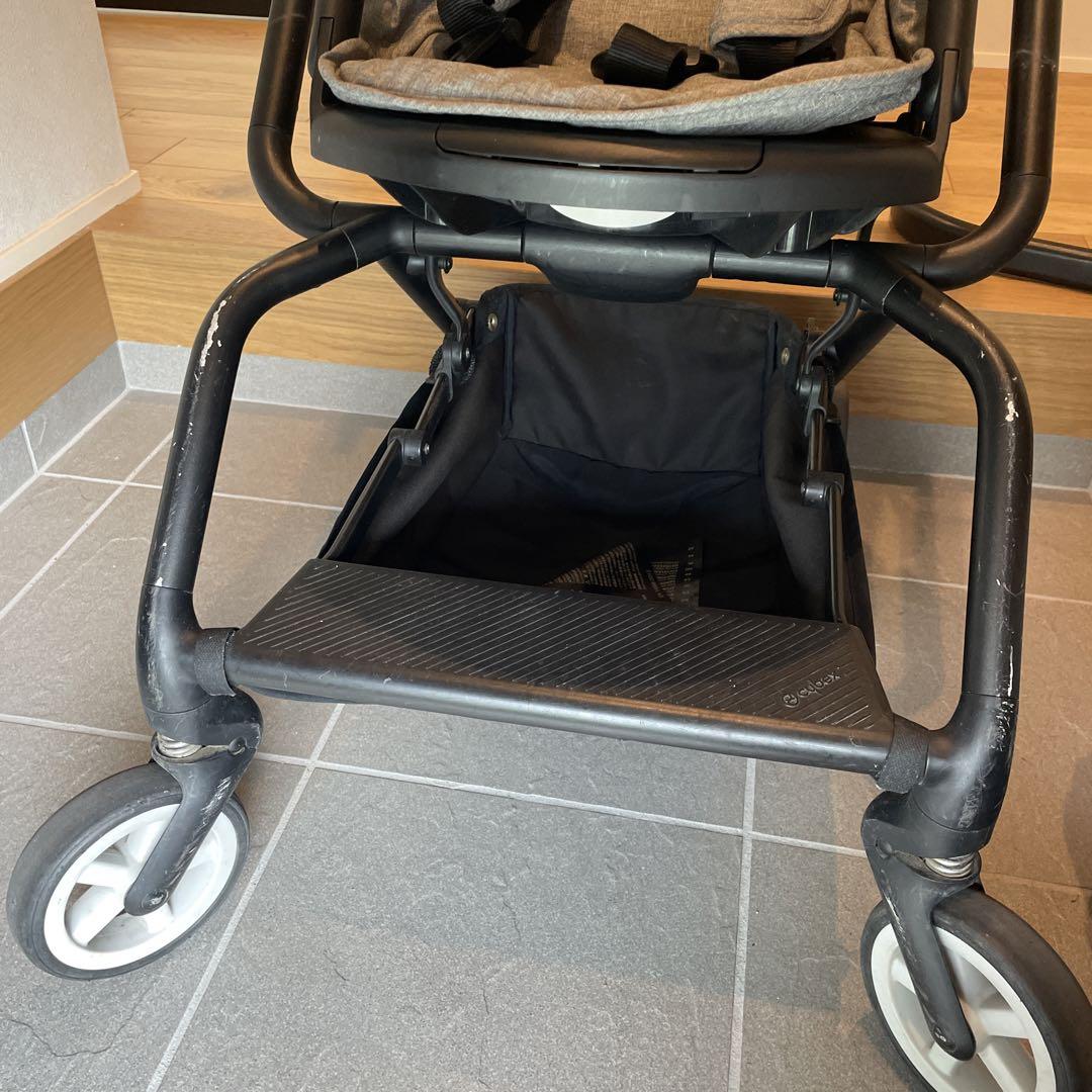 サイベックスイージーSツイスト マンハッタングレー　ベビーカー レインカバー付き イージー S ツイスト2専用 レインカバー cybex Eezy S TWIST2