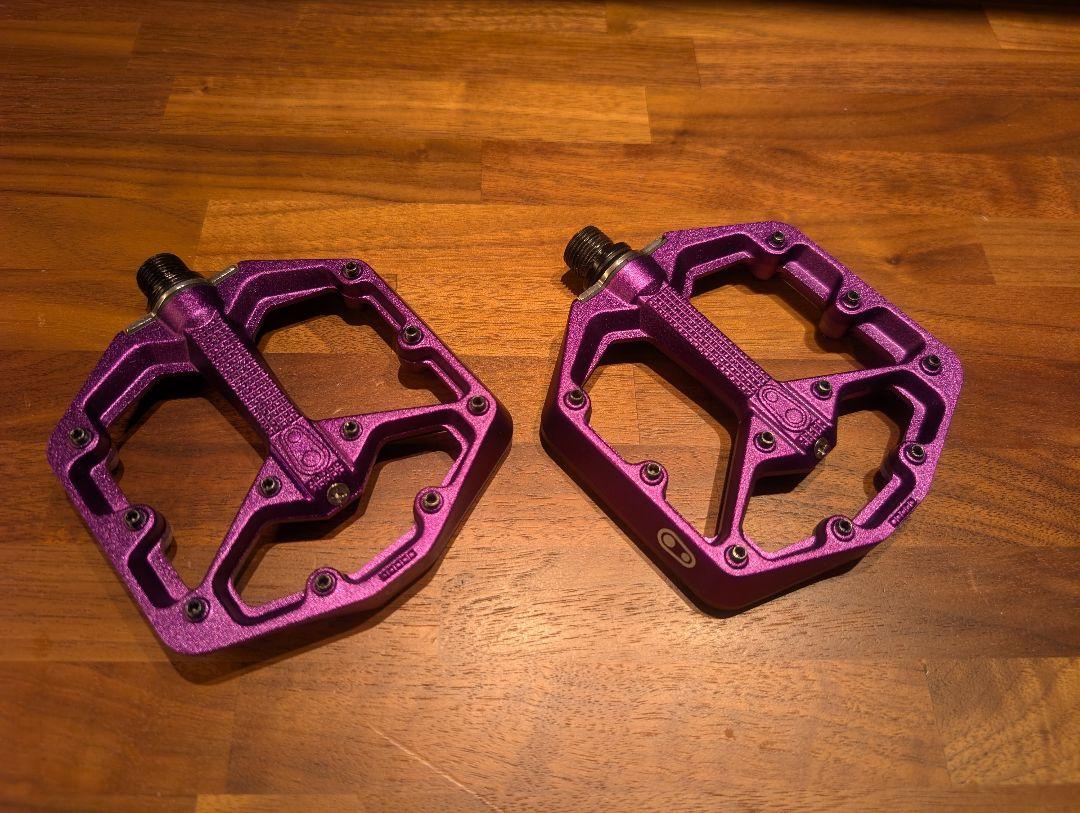 美品☆　Crankbrothers STAMP 7 パープル S　フラットペダル